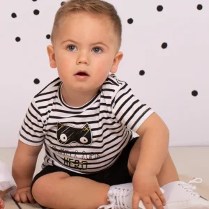 Camiseta de bebé de rayas