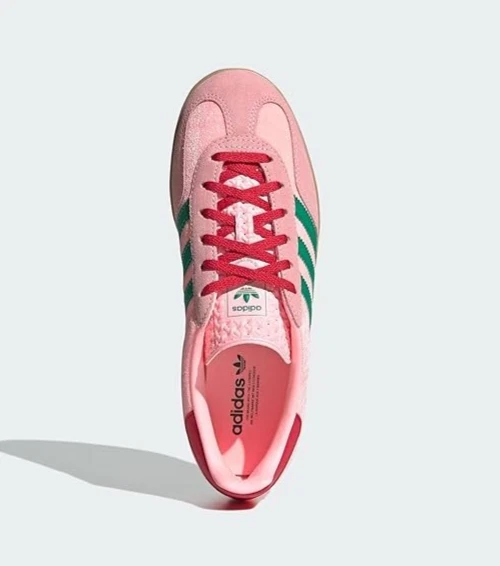 ADIDAS – Gazelle Indoor Mujer Rosa Verde JI2713 Zapatillas Retro Talla 38 - Imagen 6