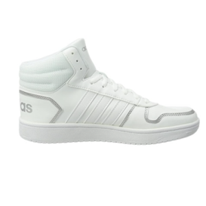 ADIDAS – Zapatillas Mujer Hoops 2.0 Mid Blanca Metalizada Talla 40 2/3 EU