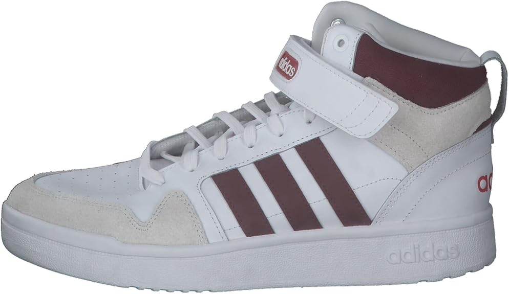 ADIDAS – Originals Postmove Mid Hombre – Zapatillas Blancas Retro con Cierre de Velcro y Estilo Urbano - Imagen 5