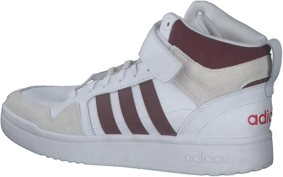 ADIDAS – Originals Postmove Mid Hombre – Zapatillas Blancas Retro con Cierre de Velcro y Estilo Urbano - Imagen 4