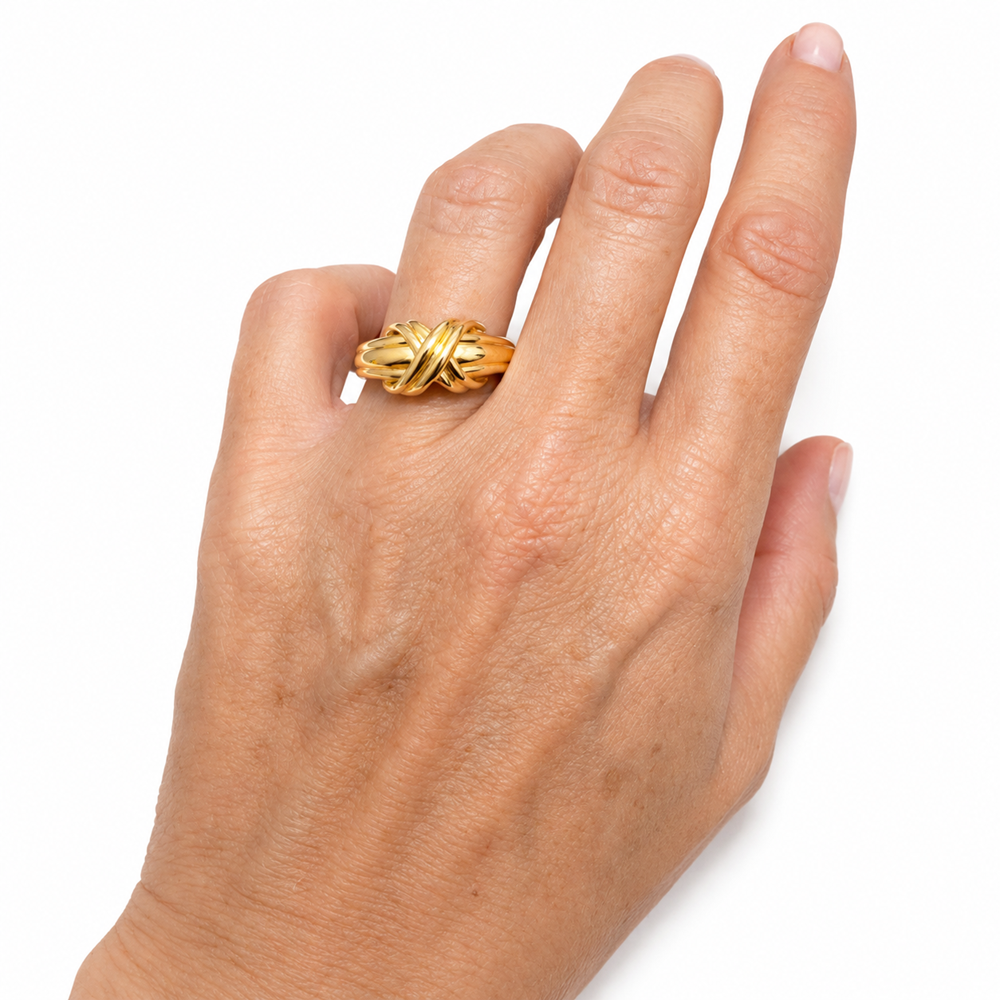 Anillo cintage Tiffany & Co. Signature X – circa 1990 - Imagen 3