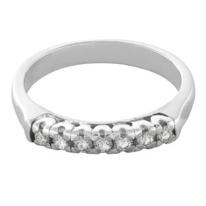 Anillo cinquillo 7 diamantes