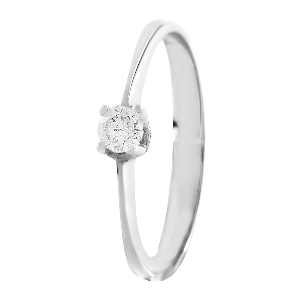 Anillo pedida solitario diamante 0.08 cts - Imagen 3