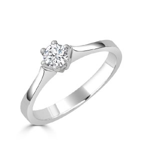 Anillo pedida solitario diamante 0.24 cts