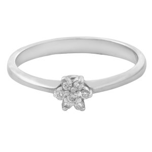 Anillo roseta diamantes