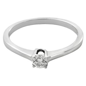 Anillo solitario diamante 0.19 cts