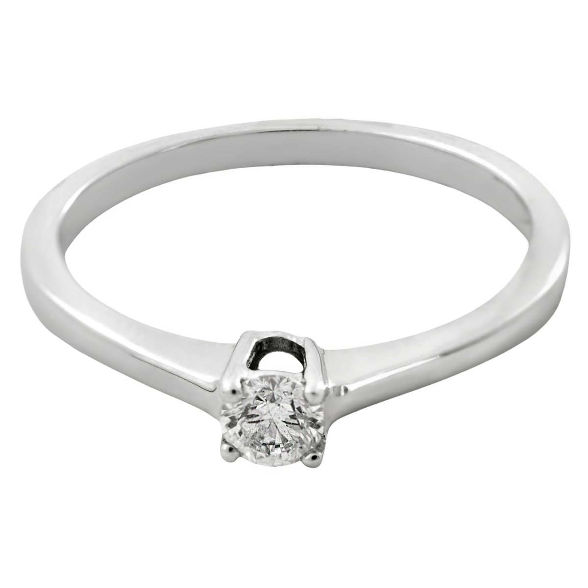 Anillo solitario diamante 0.19 cts