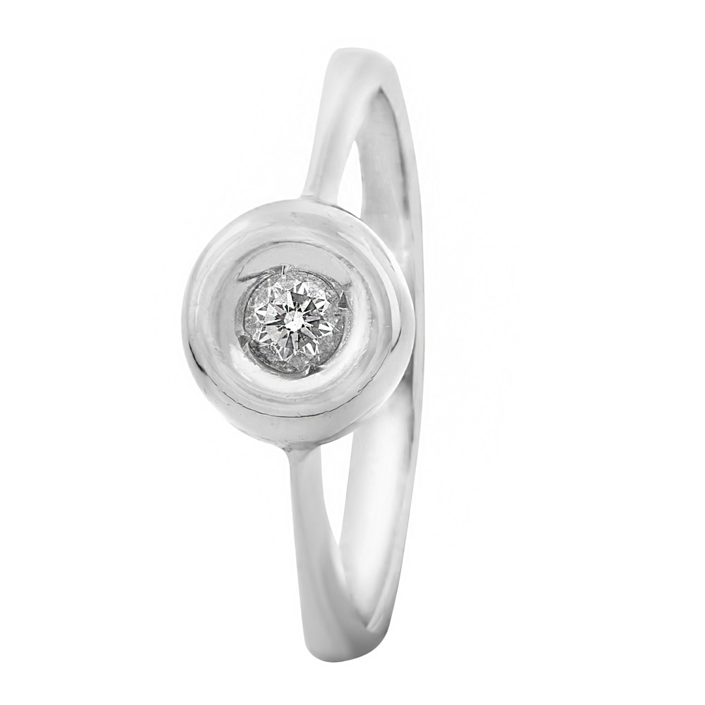 Anillo solitario diamante chatón 0.15 cts - Imagen 4