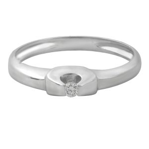 Anillo solitario diamante 0.04cts