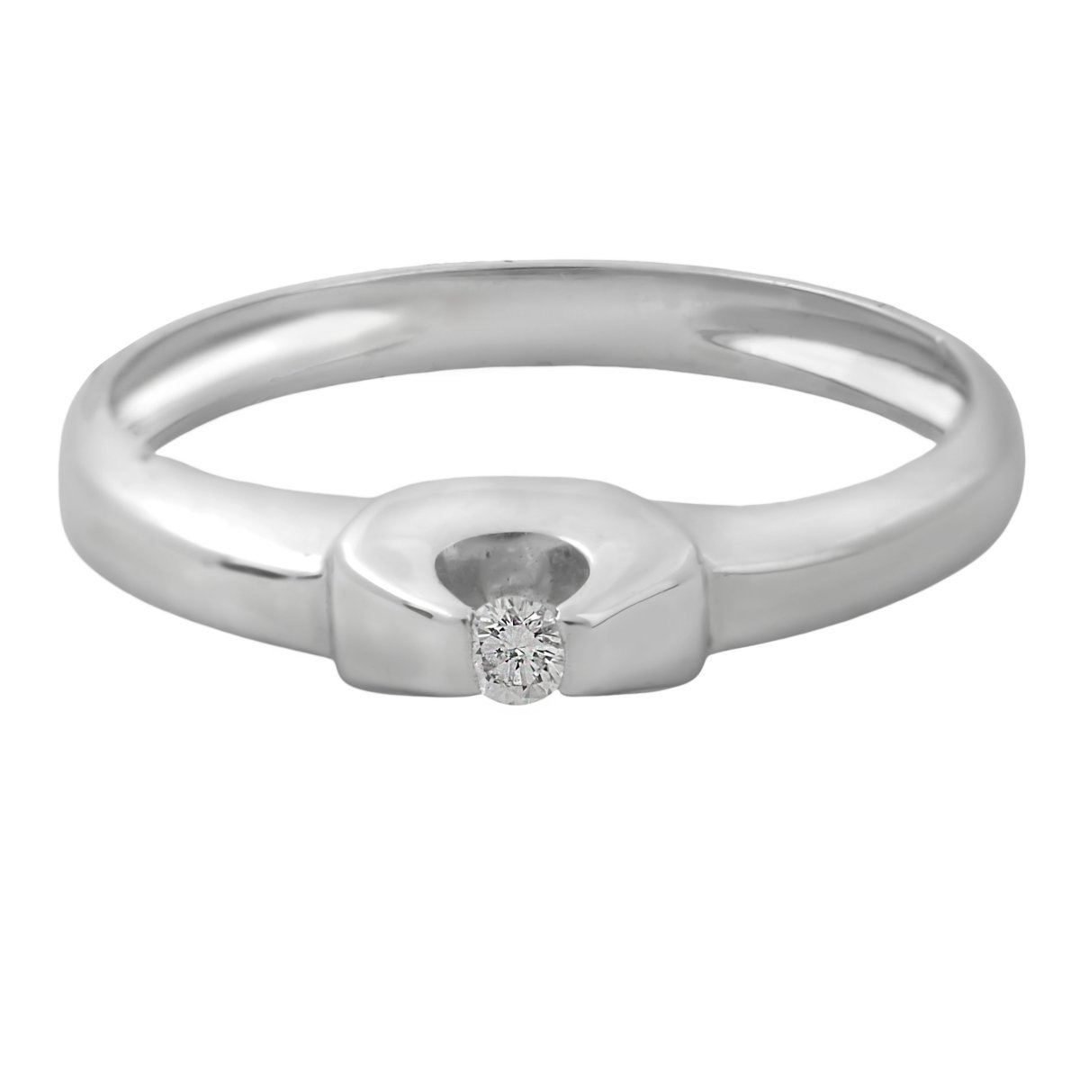 Anillo solitario diamante 0.04cts - Imagen 2