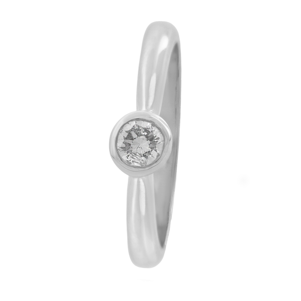 Anillo solitario diamante chatón 0.25 cts - Imagen 3