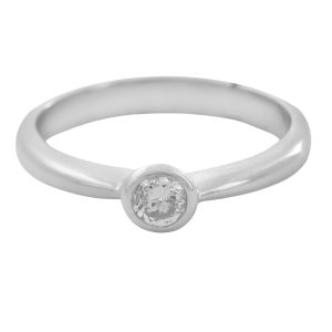 Anillo solitario diamante chatón 0.25 cts