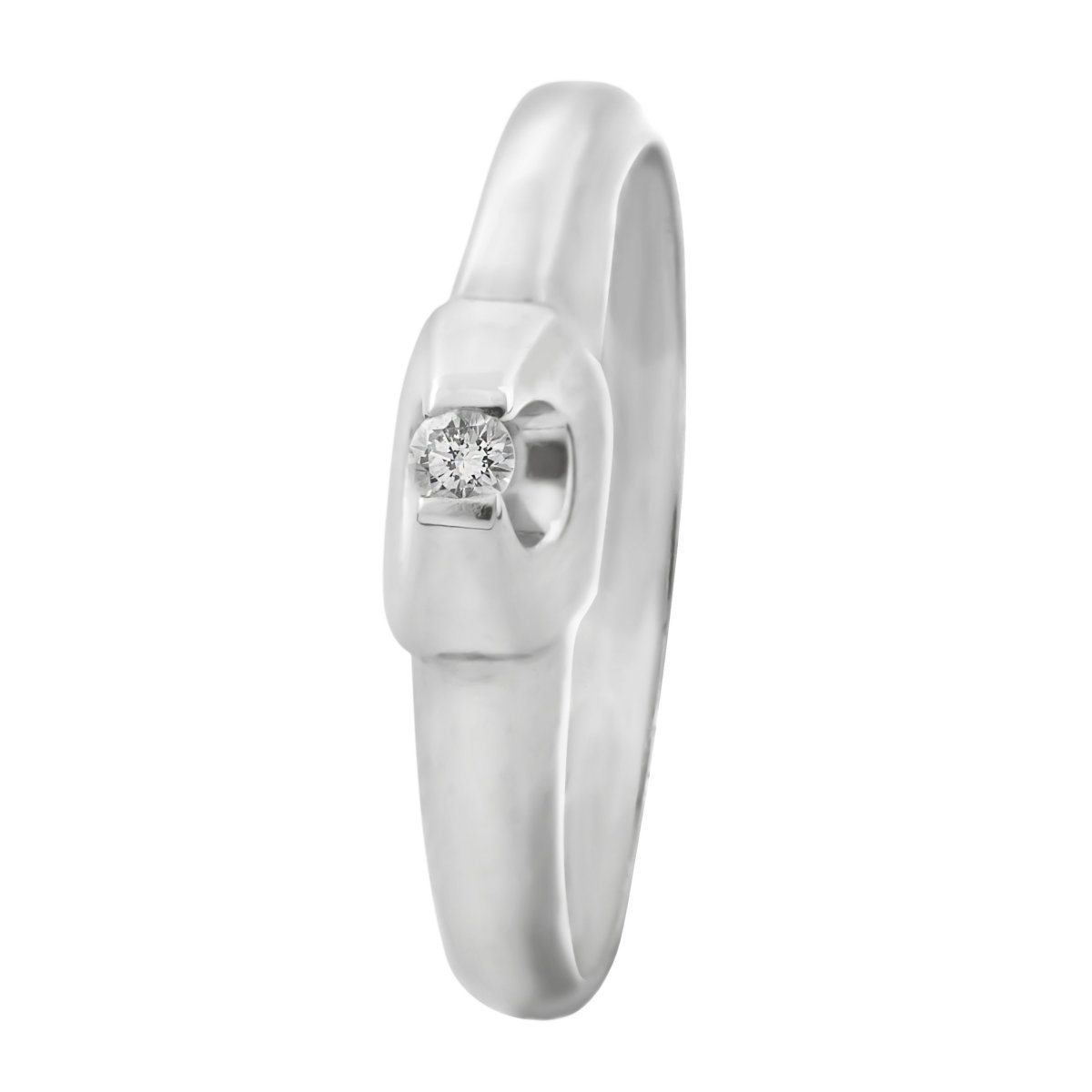 Anillo solitario diamante 0.04cts - Imagen 3