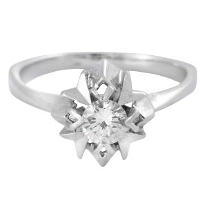 Anillo solitario vintage 0.43 ct