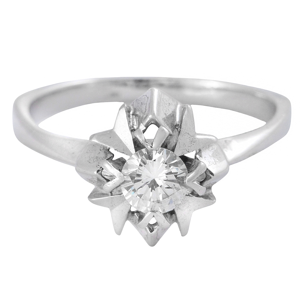 Anillo solitario vintage 0.43 ct