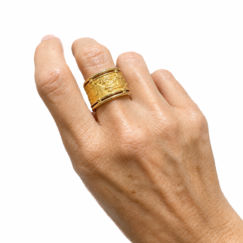 Anillo Beasts de Carrera & Carrera – circa 1990 - Imagen 6