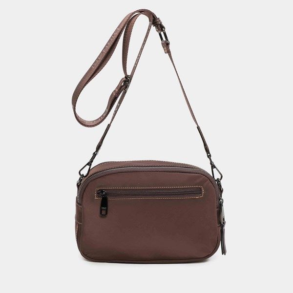 Bolso bandolera BINNARI Alina color marrón - Imagen 4