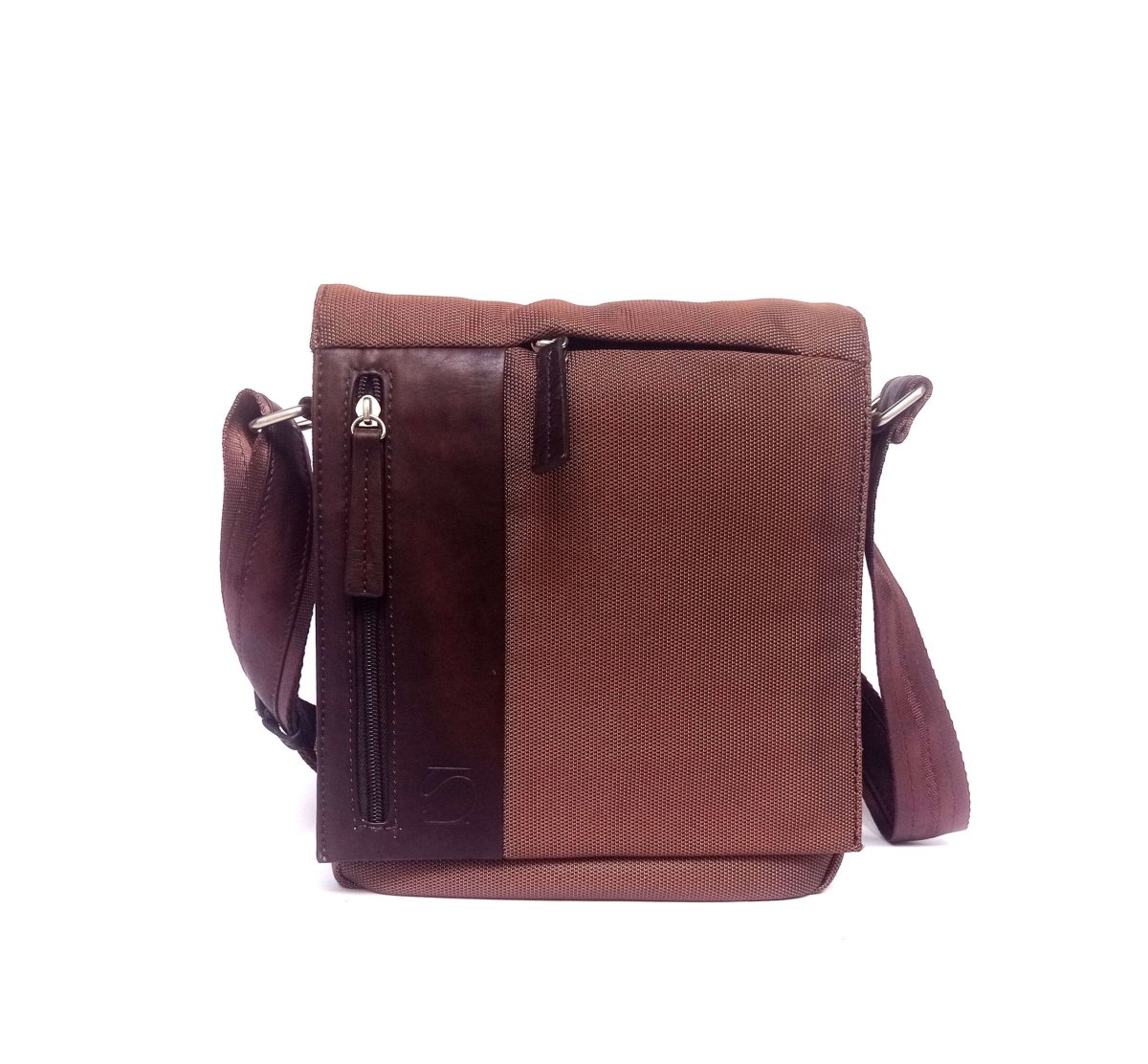 Bolso bandolera para hombre MATTIES BAGS combinado en nylon y piel