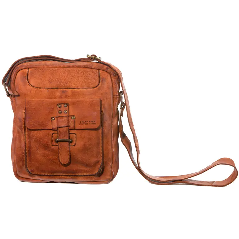 Bolso STAMP · Bandolera Grande · Piel Lavada · Coleccion Atlas - Imagen 2