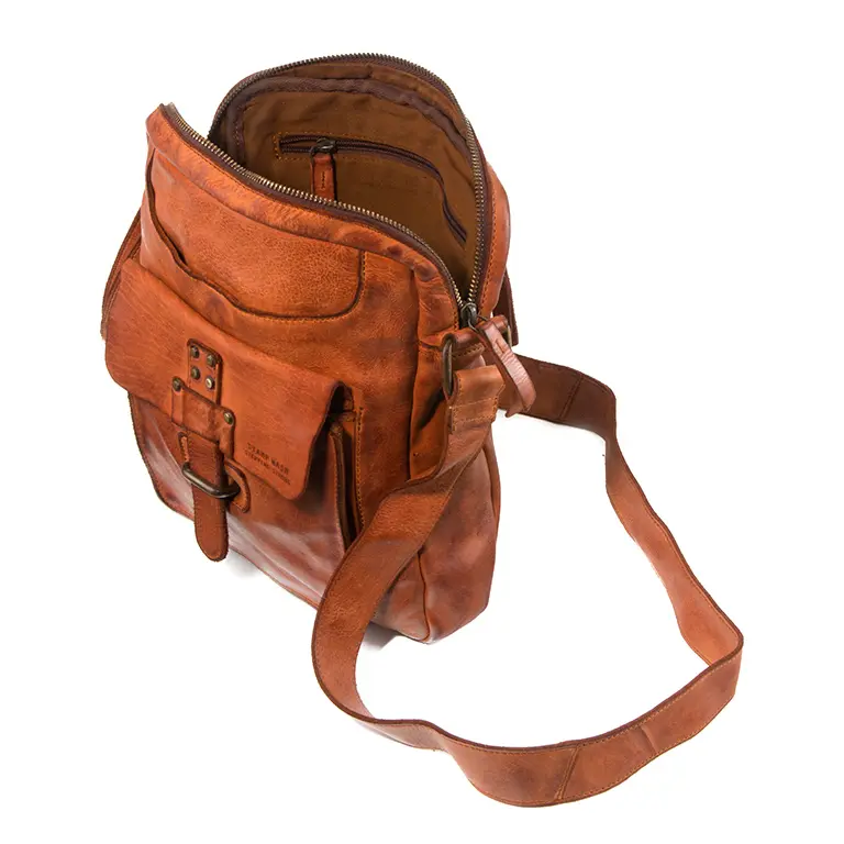 Bolso STAMP · Bandolera Grande · Piel Lavada · Coleccion Atlas - Imagen 5