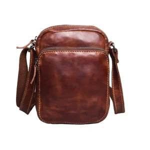 Bolso STAMP · Bandolera Mediana · Piel Lavada · Coleccion Tichi