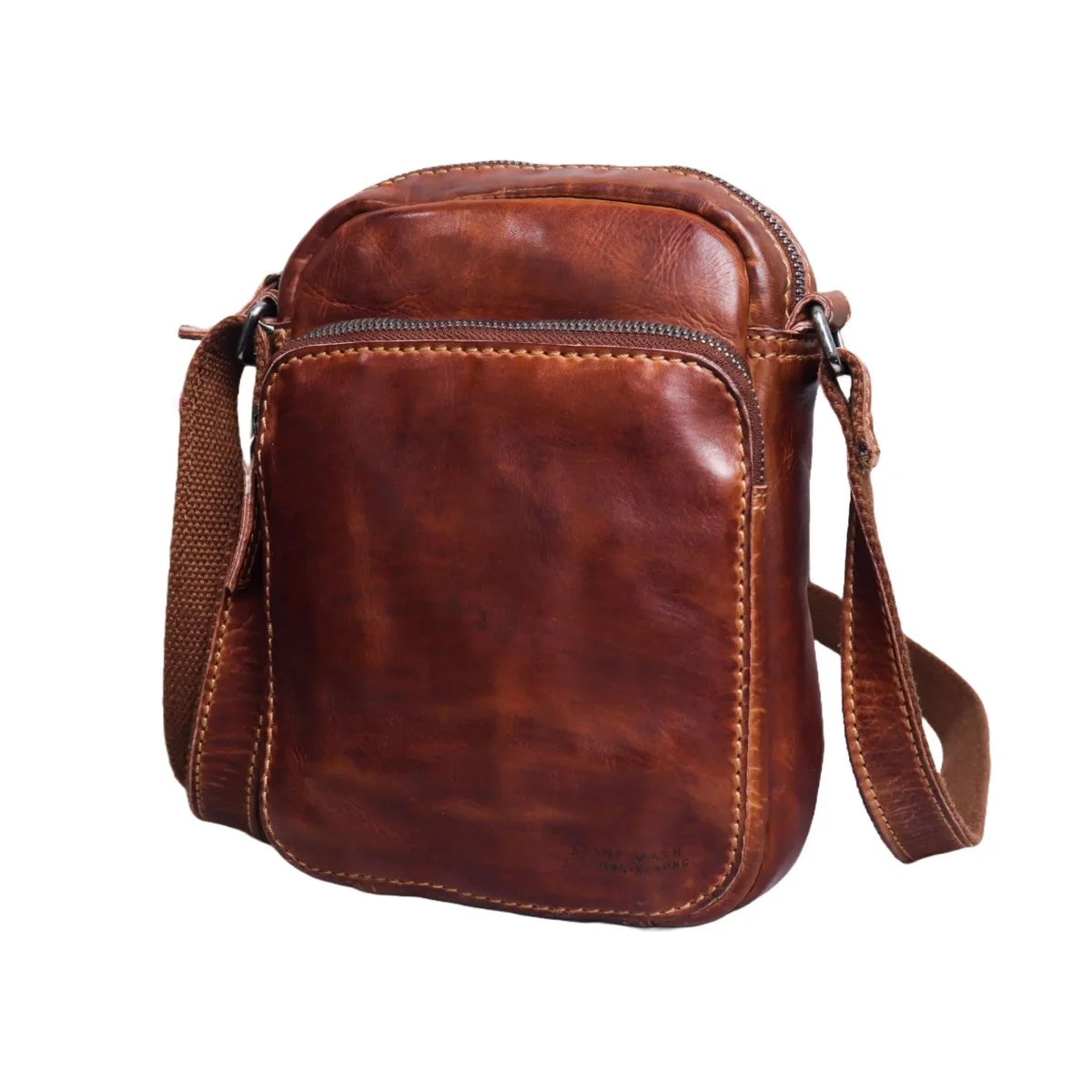 Bolso STAMP · Bandolera Mediana · Piel Lavada · Coleccion Tichi - Imagen 3
