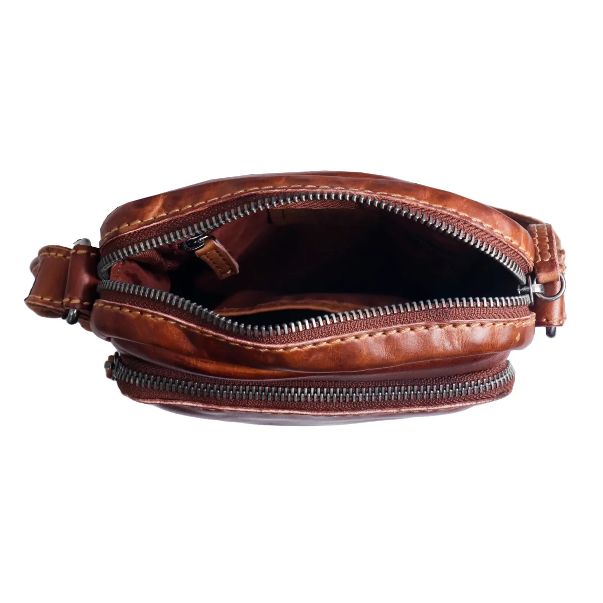 Bolso STAMP · Bandolera Mediana · Piel Lavada · Coleccion Tichi - Imagen 4
