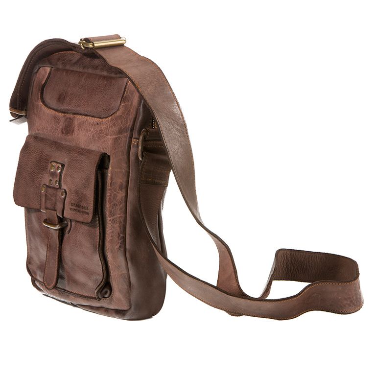 Bolso STAMP · Bandolera Grande · Piel Lavada · Coleccion Atlas - Imagen 8