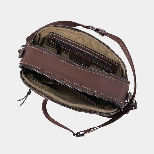 Bolso bandolera BINNARI Alina color marrón - Imagen 5