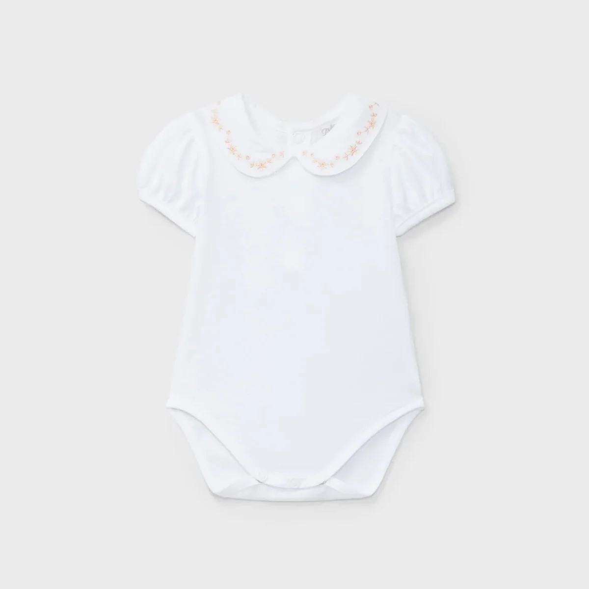 Body de punto blanco con detalle naranja recién nacida | Dr. Kid by Charanga - Imagen 2