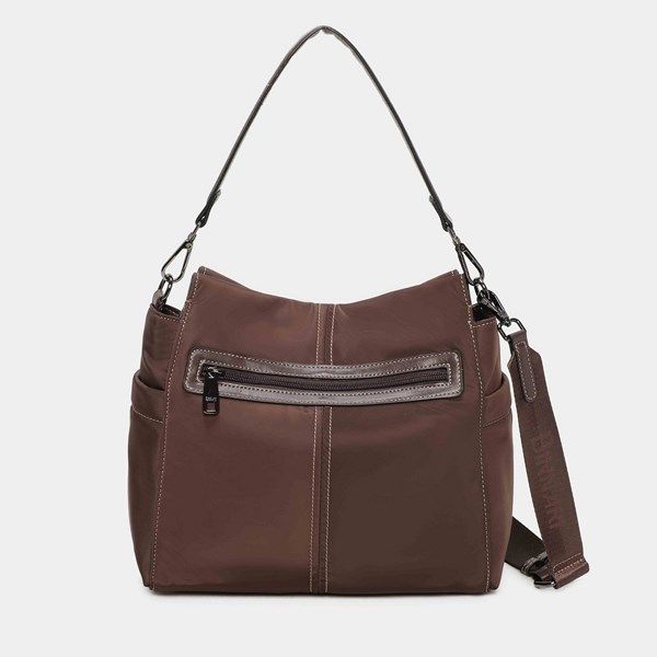 Bolso de hombro BINNARI Alina color marrón - Imagen 3