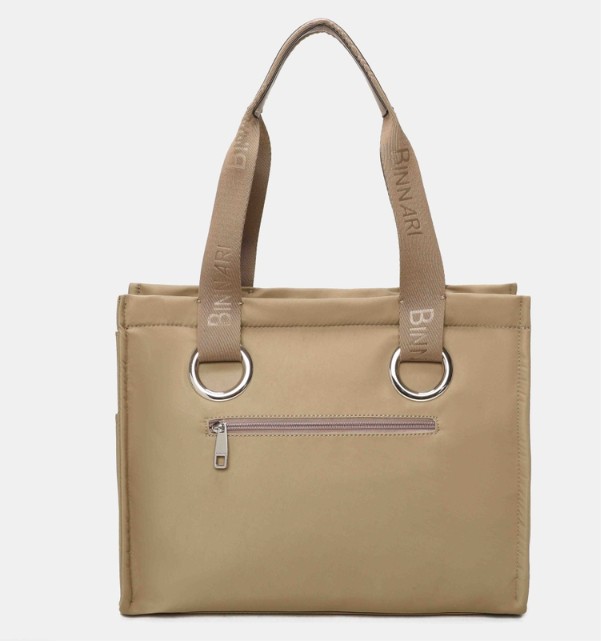 Bolso Binnari de dos asas Xara color kaki - Imagen 4