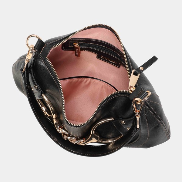 Bolso de hombro pequeño BINNARI Fanny color negro - Imagen 3