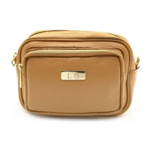 Bolso LB MANUEL GALLARDO · Bandolera en Piel con Bolsillo Frontal