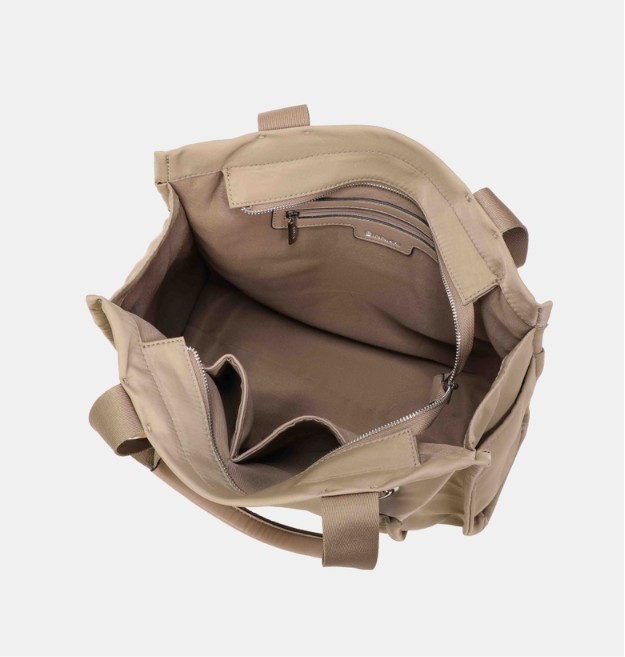 Bolso Binnari de dos asas Xara color kaki - Imagen 5