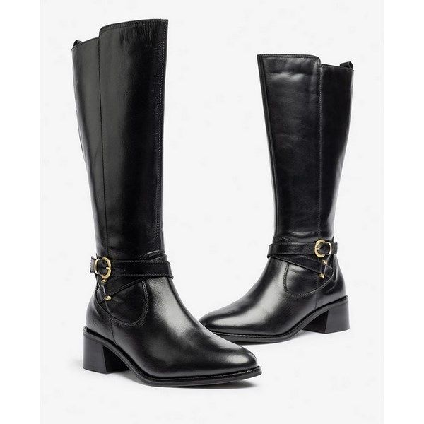 Botas de tacón en piel YOKONO LOP-406 negro - Imagen 2