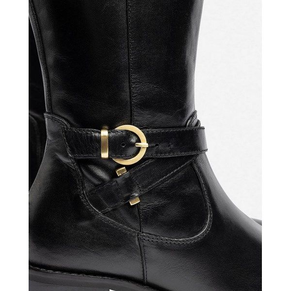Botas de tacón en piel YOKONO LOP-406 negro - Imagen 4