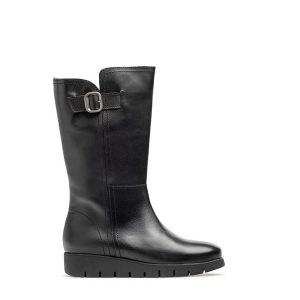 Botas planas en piel YOKONO Manila 006 negro