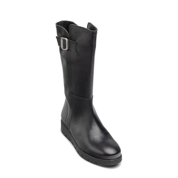 Botas planas en piel YOKONO Manila 006 negro - Imagen 4