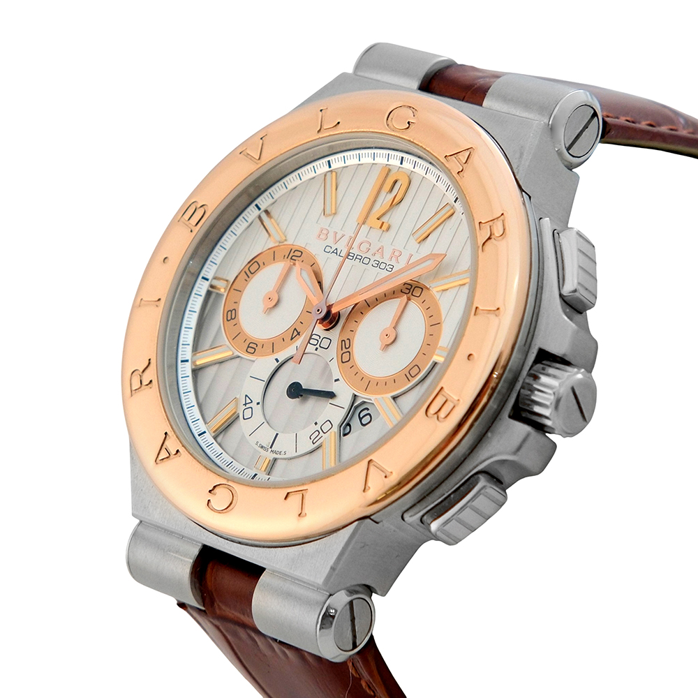 Bulgari Diagono 42 mm Ref.-DGP42SGCH (juego completo) - Imagen 3