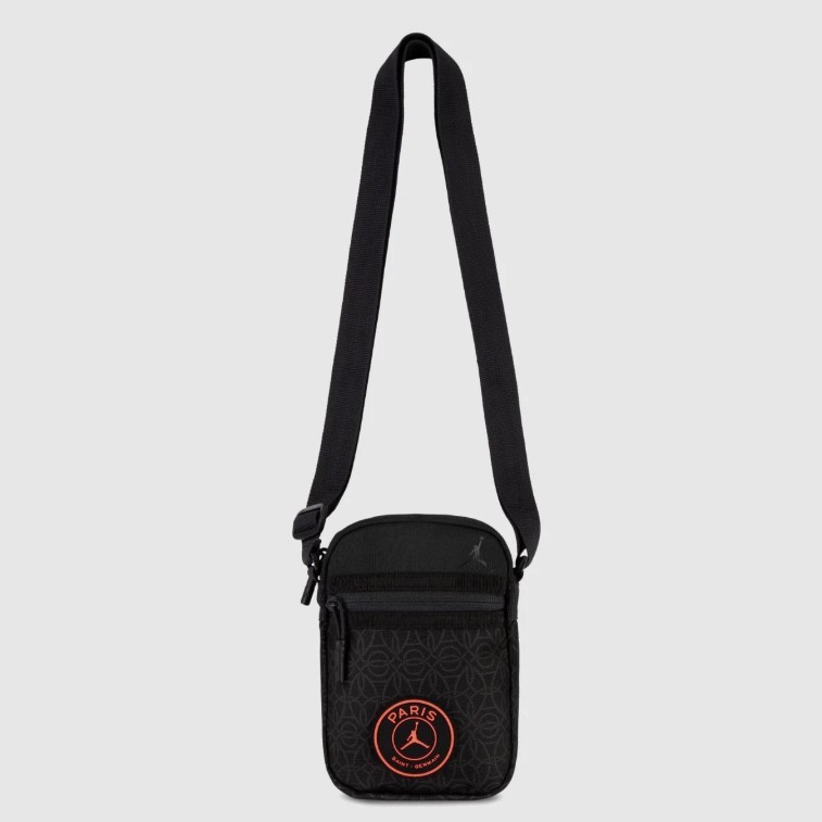 NIKE – Bolso Jordan PSG 9A0803-G0T Negro – Mini Bandolera Unisex Original - Imagen 9