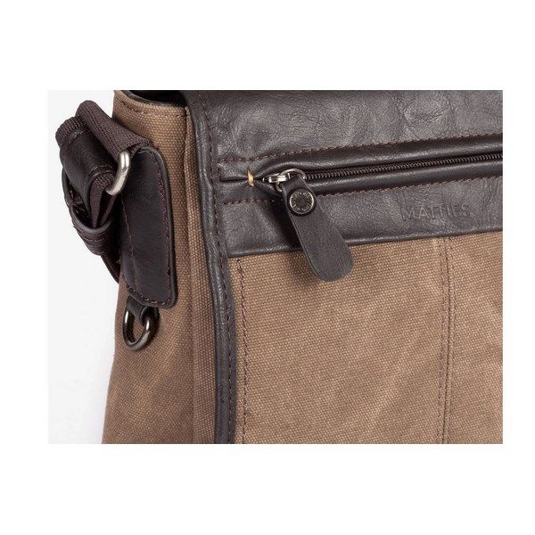 Bolso bandolera hombre Matties Bags New Adventur grande con solapa - Imagen 3