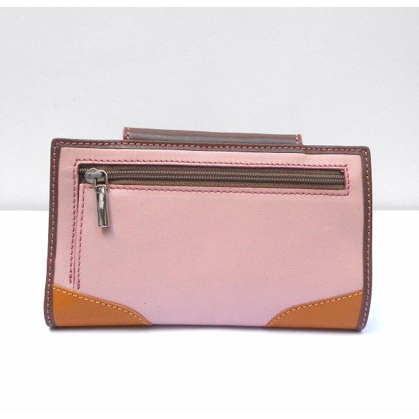 Cartera de piel para mujer NILO con monedero de cremallera - Imagen 6