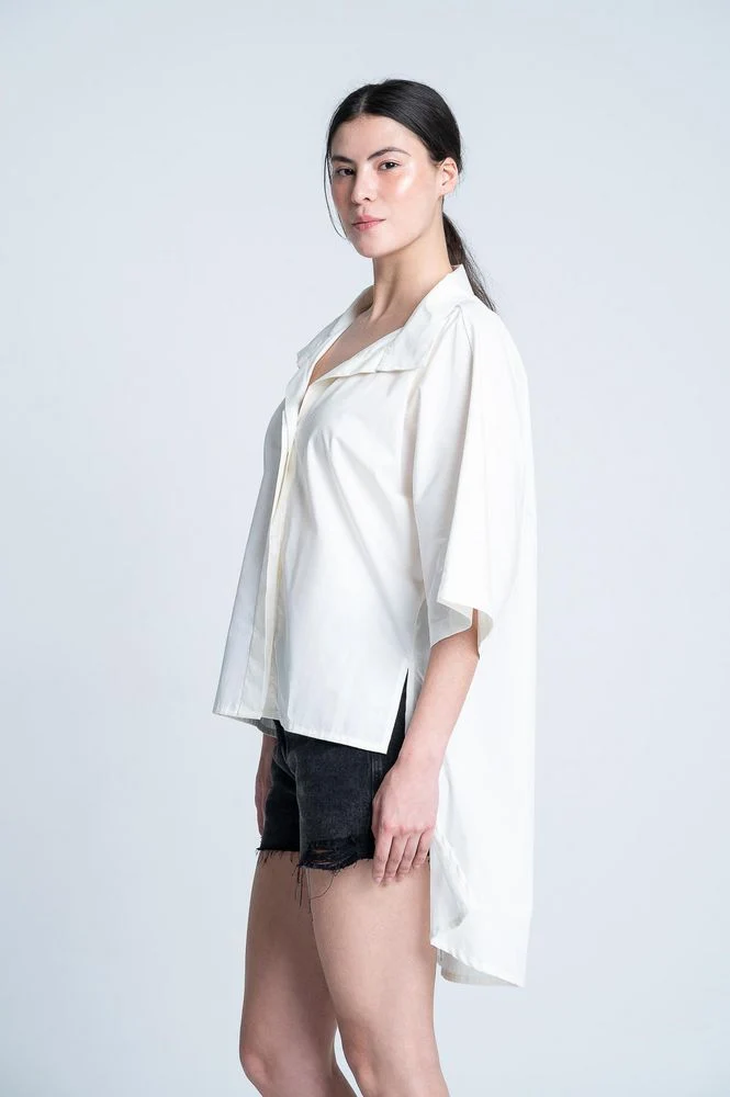 Blusa Manga Corta Cola Amplia ARKITECT MARIA ELENA VILLAMIL - Imagen 3