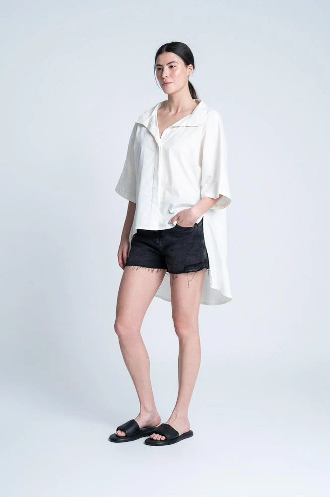 Blusa Manga Corta Cola Amplia ARKITECT MARIA ELENA VILLAMIL - Imagen 5