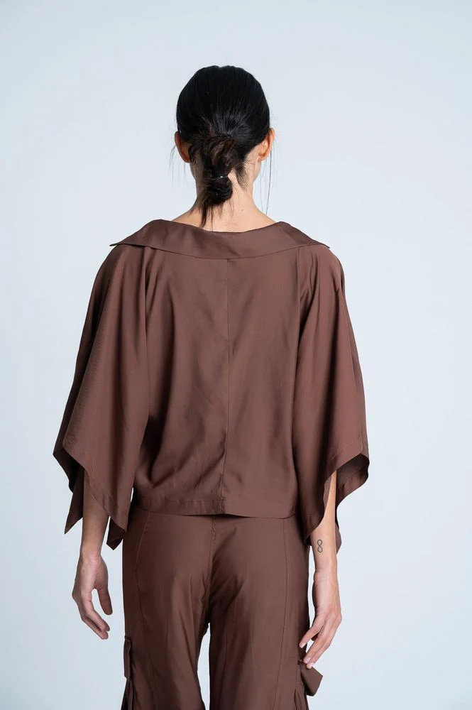 Blusa Manga Corta Marant Amplia ARKITECT MARIA ELENA VILLAMIL - Imagen 4