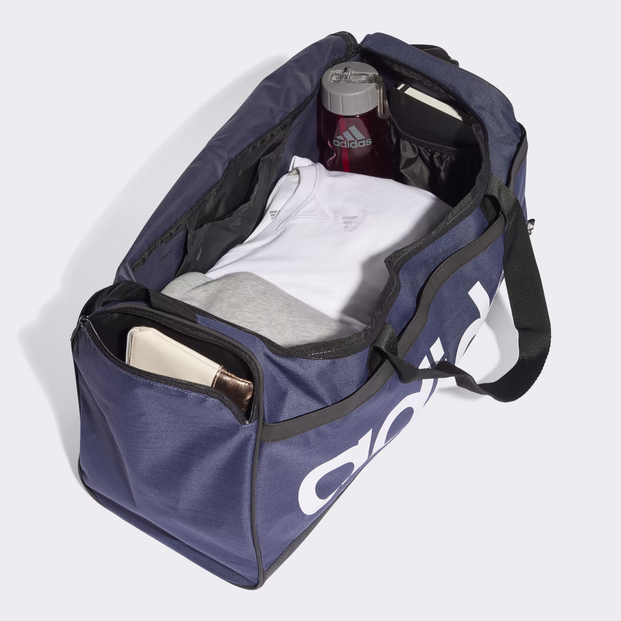 ADIDAS – Bolsa de Deporte Adidas Linear Duffel 39L – Azul Marino - Imagen 7