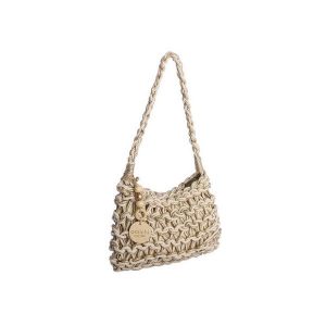 Bolso bandolera para mujer AMICHI Vela de cuerda con cierre de cremallera