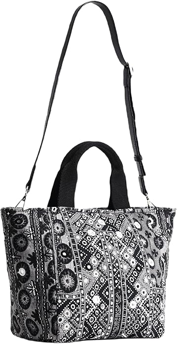 DESIGUAL – Bolso de Mujer Shopper Bohemian Flaire Vald Negro Pequeño - Imagen 3